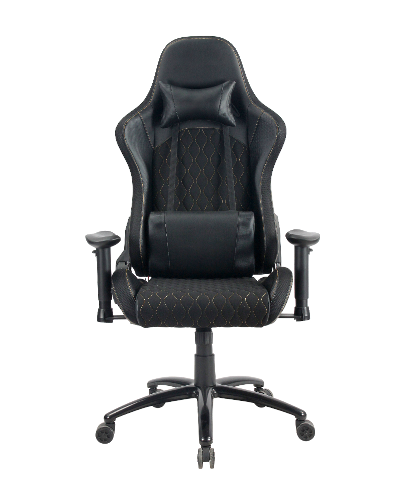 Black Leather RGB PC Gaming Chair LED Computer Chairs
